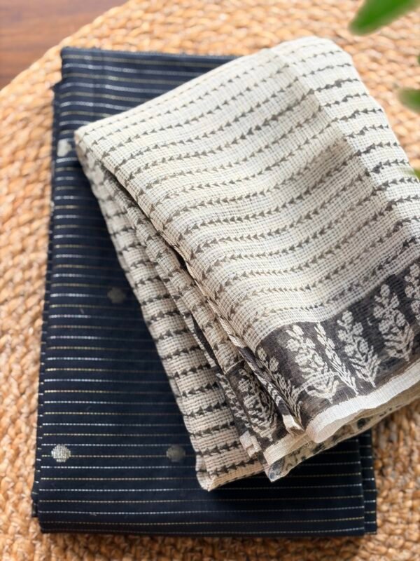 SILK COTTON TOP AND HANDBLOCK PRINTED KOTA COTTON DUPATTA - Image 5