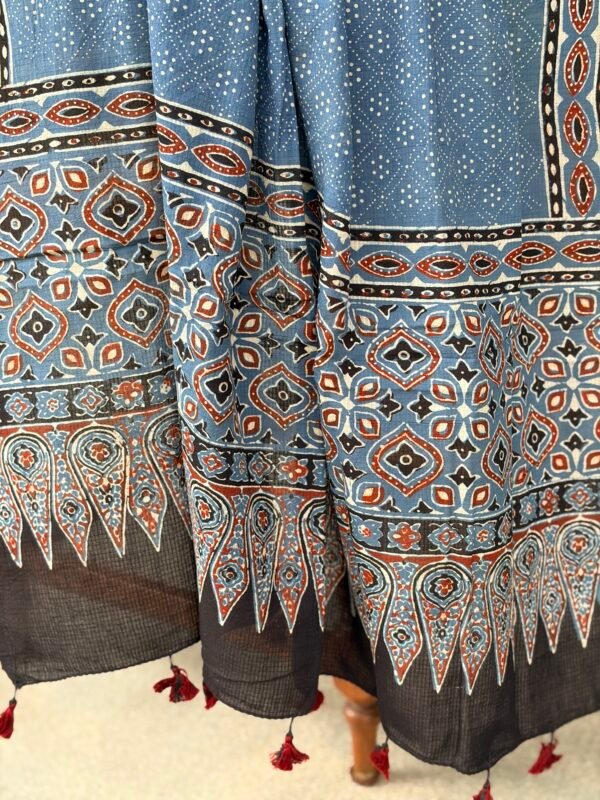 COTTON TOP AND AJRAK PRINTED COTTON DUPATTA - Image 5