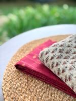 SILK COTTON TOP AND HANDBLOCK PRINTED KOTA COTTON DUPATTA - Image 5