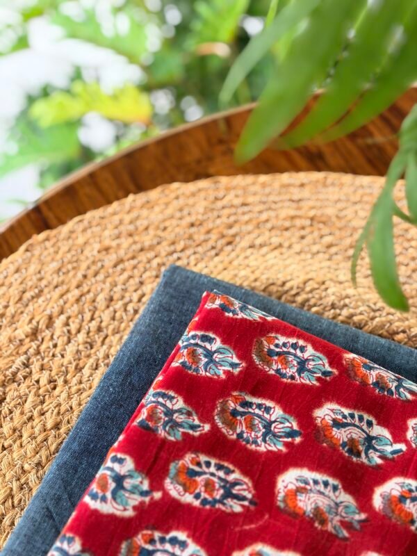 COTTON TOP AND HANDBLOCK PRINTED COTTON BOTTOM - Image 2