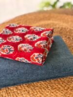 COTTON TOP AND HANDBLOCK PRINTED COTTON BOTTOM - Image 3