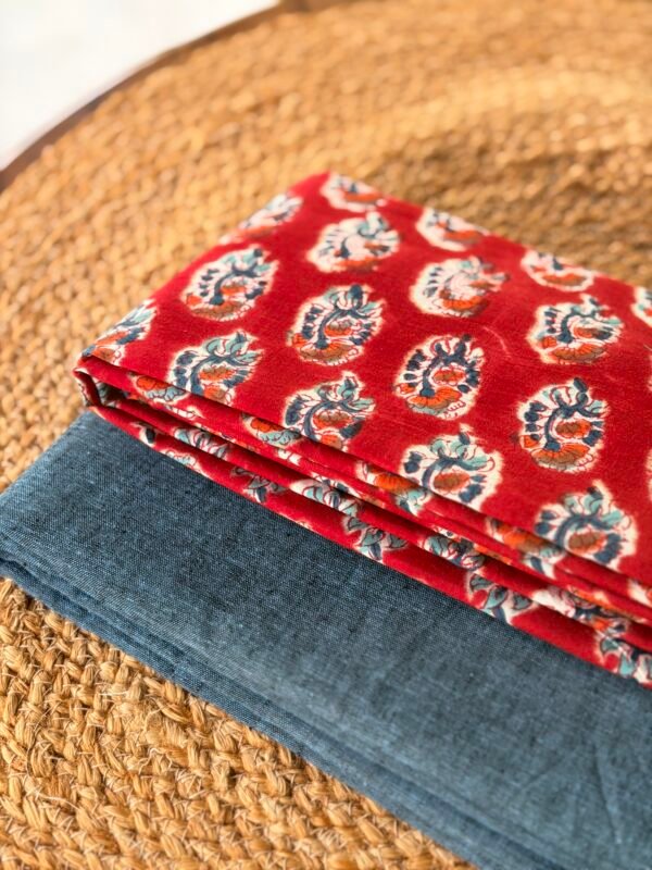 COTTON TOP AND HANDBLOCK PRINTED COTTON BOTTOM - Image 5