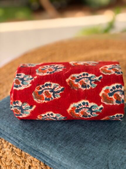COTTON TOP AND HANDBLOCK PRINTED COTTON BOTTOM