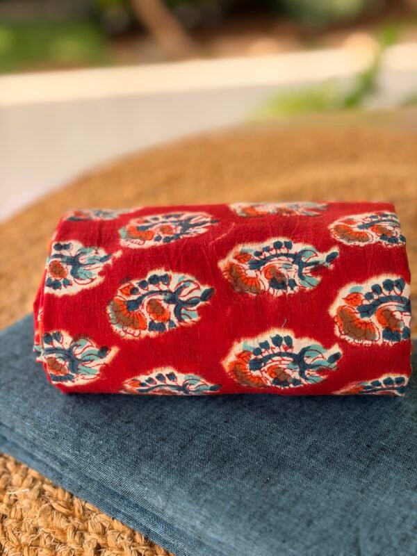 COTTON TOP AND HANDBLOCK PRINTED COTTON BOTTOM - Image 4