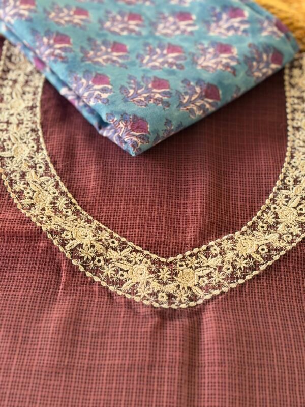 KOTA COTTON TOP AND HANDBLOCK PRINTED COTTON BOTTOM - Image 2