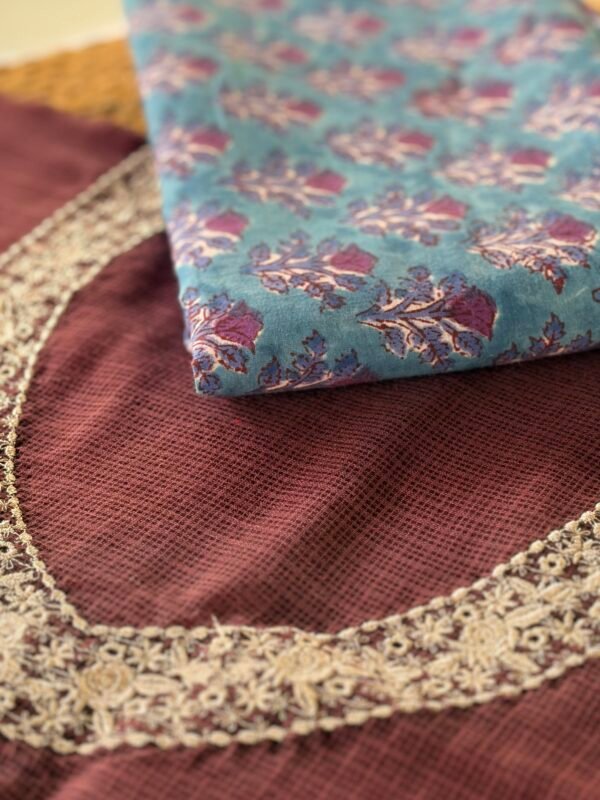 KOTA COTTON TOP AND HANDBLOCK PRINTED COTTON BOTTOM - Image 4