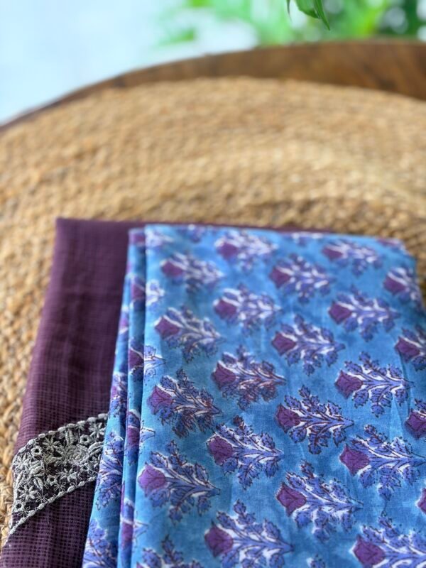 KOTA COTTON TOP AND HANDBLOCK PRINTED COTTON BOTTOM - Image 5