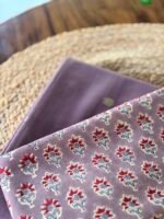 CHANDERI SILK TOP AND HANDBLOCK PRINTED COTTON BOTTOM - Image 5