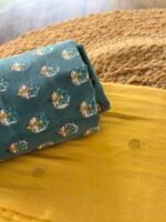 SILK COTTON TOP AND HANDBLOCK PRINTED COTTON BOTTOM - Image 6