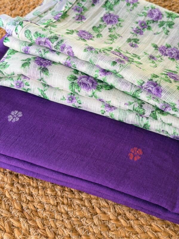 JAMDHANI COTTON TOP AND PRINTED KOTA COTTON DUPATTA - Image 3
