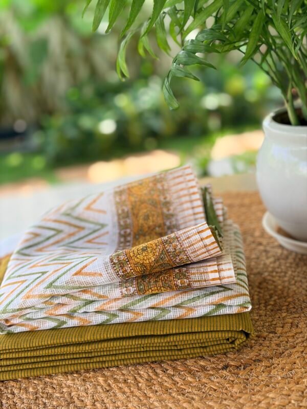 COTTON TOP AND KOTA HANDBLOCK PRINTED DUPATTA - Image 6