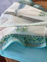 COTTON TOP AND CHANDERI HANDBLOCK PRINTED DUPATTA - Image 3