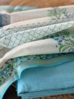 COTTON TOP AND CHANDERI HANDBLOCK PRINTED DUPATTA - Image 6