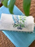 COTTON TOP AND CHANDERI HANDBLOCK PRINTED DUPATTA