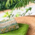 MUL CHANDERI TOP AND HANDBLOCK PRINTED BOTTOM