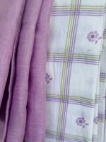 PRINTED LINEN COTTON TOP AND LINEN DUPATTA