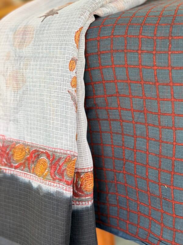 AJRAK PRINTED KOTA COTTON TOP AND KOTA HANDBLOCK PRINTED DUPATTA - Image 3