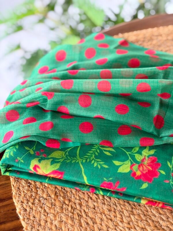 PURE MUL PRINTED COTTON TOP AND KOTA COTTON PRINTED DUPATTA - Image 7