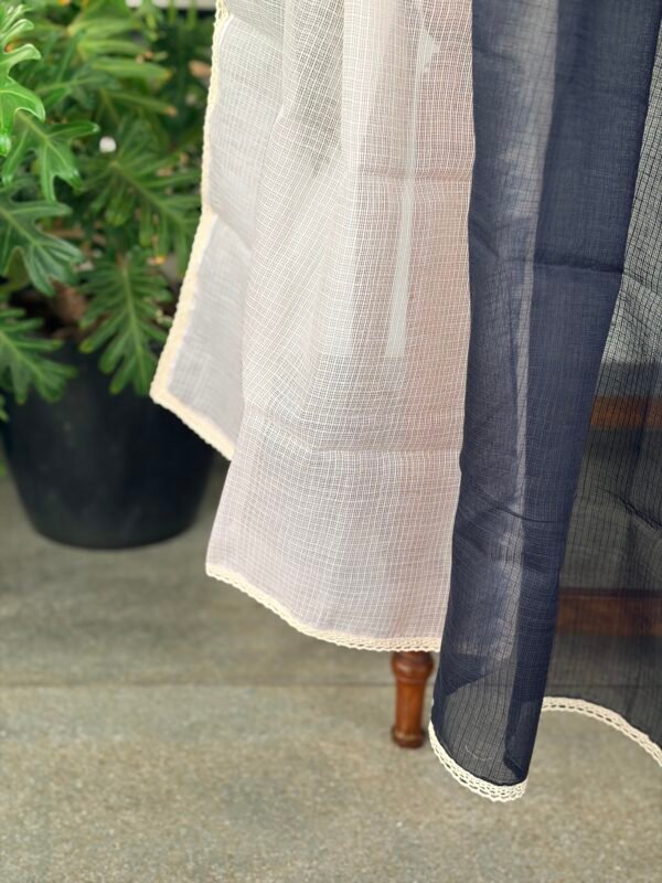 MUL COTTON PRINTED TOP AND DUAL SHADE KOTA DUPATTA - Image 2