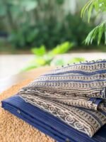 SILK COTTON TOP AND HANDBLOCK PRINTED KOTA COTTON DUPATTA - Image 3