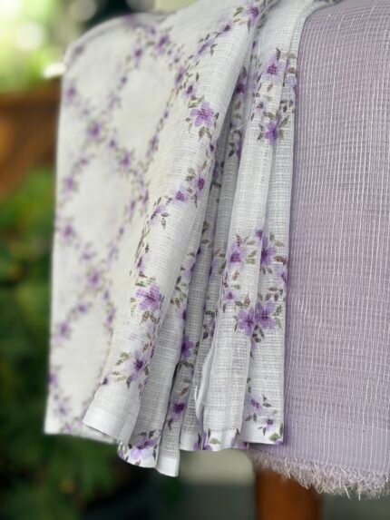 SHIMMER KOTA TOP AND PRINTED KOTA COTTON DUPATTA