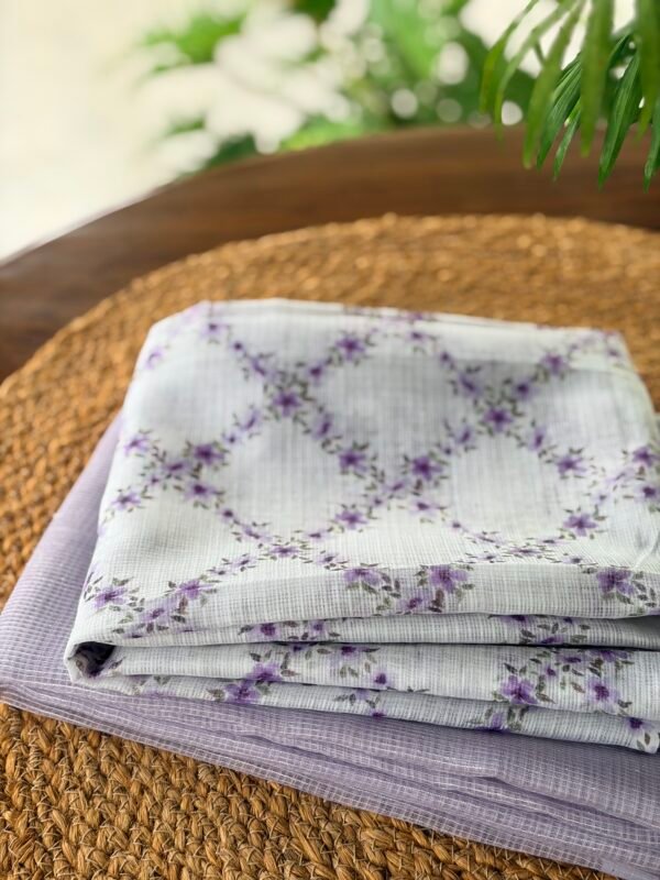 SHIMMER KOTA TOP AND PRINTED KOTA COTTON DUPATTA - Image 4