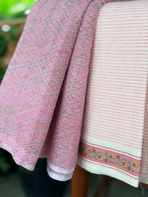 PURE HANDBLOCK PRINTED TOP AND KOTA COTTON PRINTED DUPATTA - Image 4
