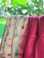 MUL CHANDERI PRINTED TOP AND SILK COTTON DUPATTA - Image 5